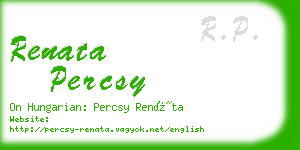 renata percsy business card